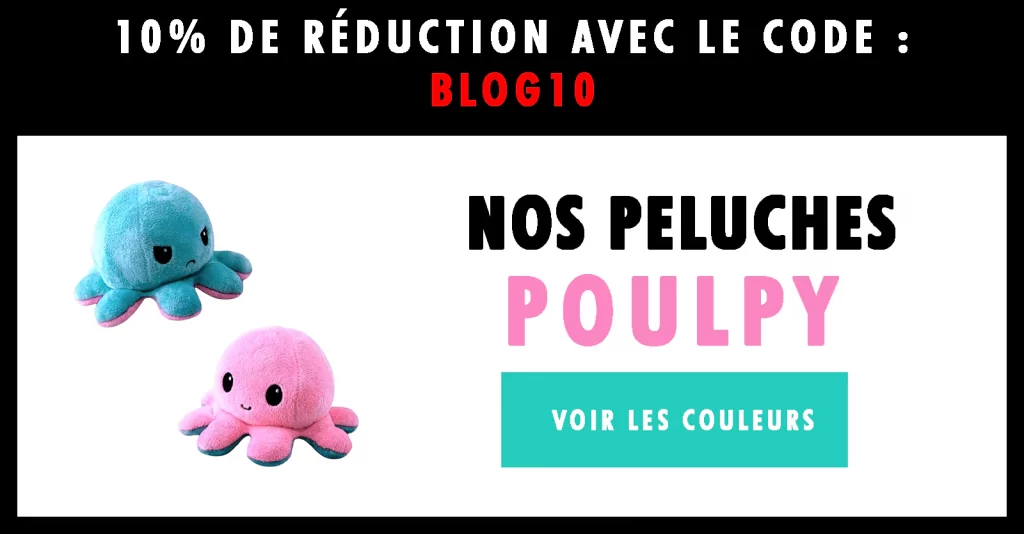 Peluche Pieuvre Réversible